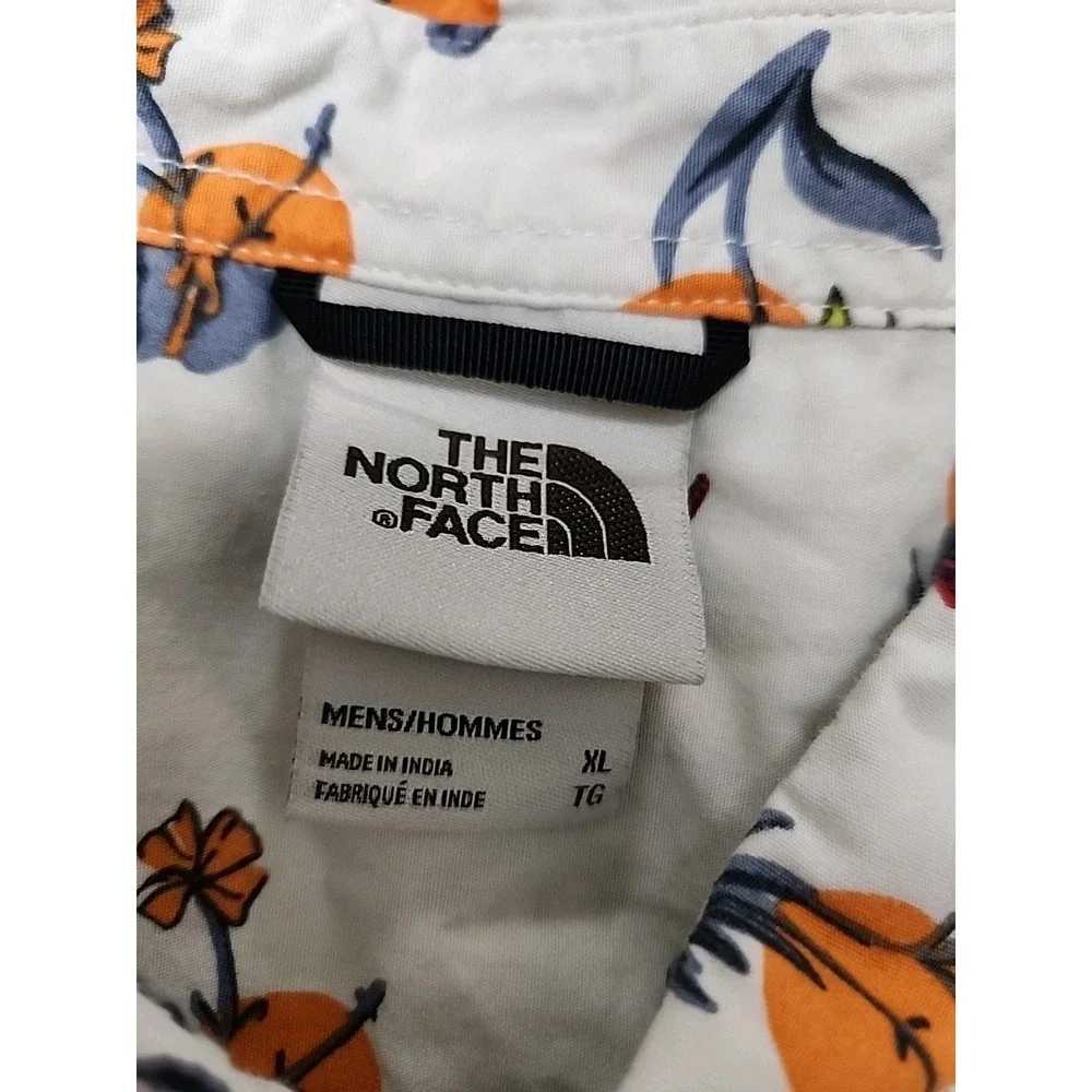 The North Face Button Up Shirt Floral Sun Mount Print Short Sleeve Mens XL India